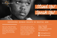 Racial Equality Discussion Forum Poster Template
