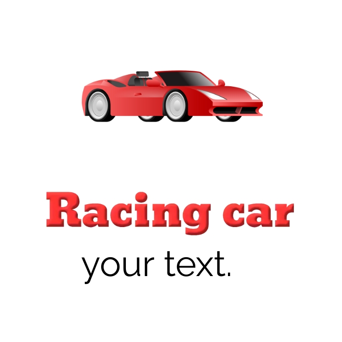 Racing Car Logo Design Template PosterMyWall