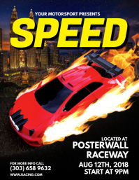 Funny Racing Event Flyer Car Racing Flyer Template | PosterMyWall