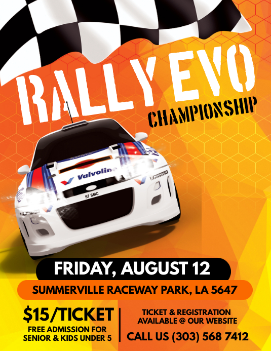 Racing Car Flyer Template | PosterMyWall