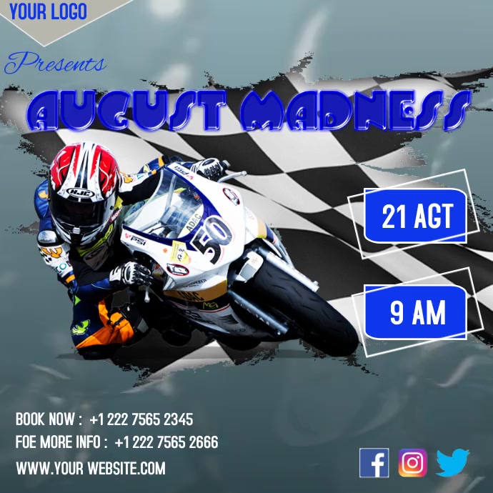 racing flyer template | PosterMyWall