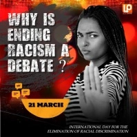 Racism Dabate Ads Publicación de Instagram template