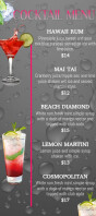 Szary Cocktail Menu Karta reagałowa Template