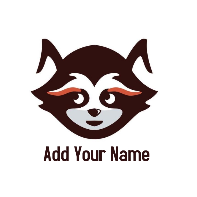 Racoon Logo Mascot For Esport / gamer (1) Template | PosterMyWall