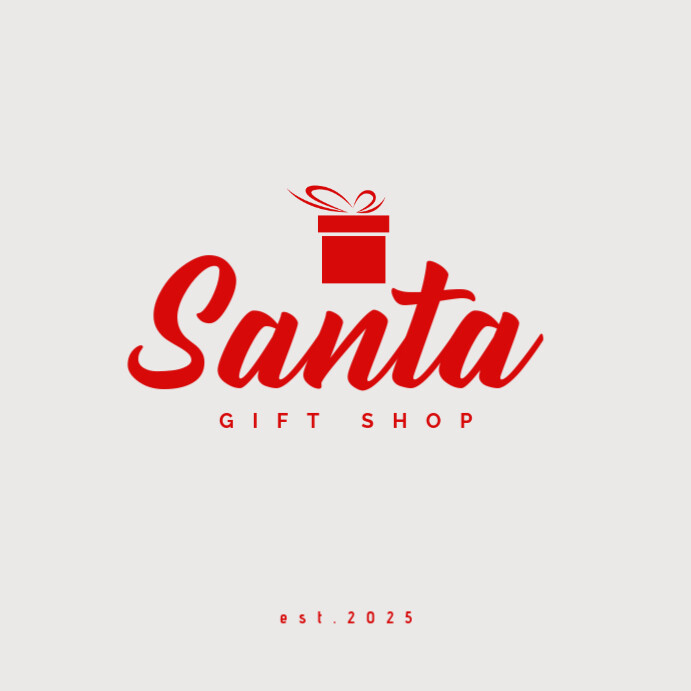 Copy of Rad Beige Ilustrative Vintage Christmas Shop Santa Logo 2025 ...