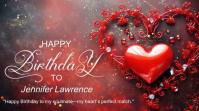 Rad Joyful Birthday Digital Display Video Цифровой дисплей (16 : 9) template