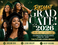 Radiant Graduate Celebration Flyer 2026 Pamflet (Letter AS) template
