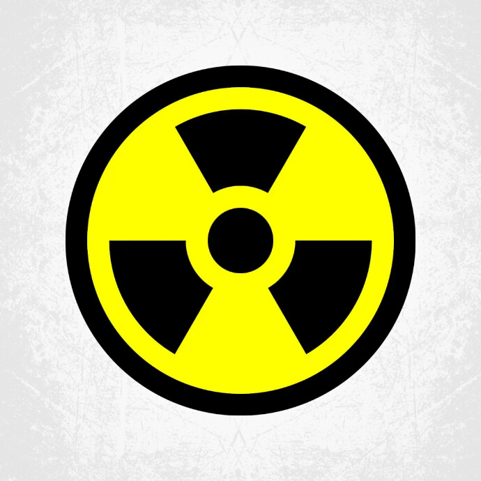 Radiation sign, Warning symbol โลโก้ template
