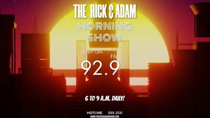 Modèle Radio Morning Show | PosterMyWall