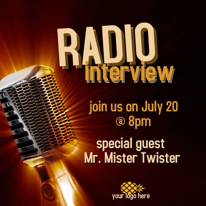 Radio interview Template | PosterMyWall