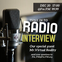 Radio Interview Template | PosterMyWall