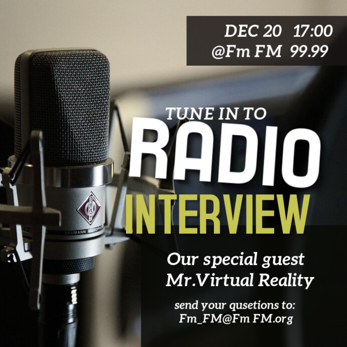 Radio Interview Template | PosterMyWall