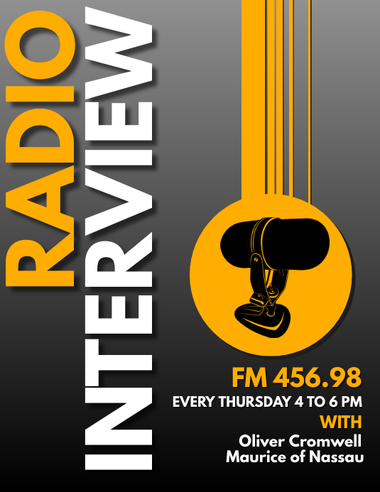 Modèle radio interview design template | PosterMyWall