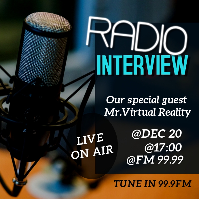 Radio Interview Template | PosterMyWall