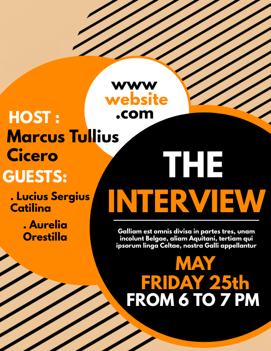 Interview Call Flyer Radio Interview flyer design template | PosterMyWall