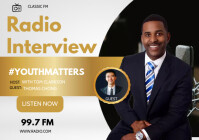 Radio Interview flyer A3 template