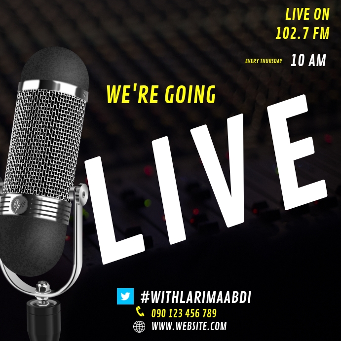 Copy of RADIO INTERVIEW FLYER TEMPLATE | PosterMyWall