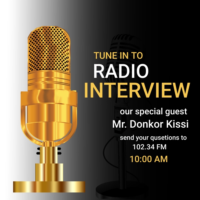 Radio Interview Poster Template | PosterMyWall