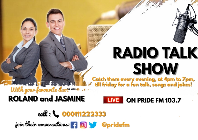 Morning Sa Radyo Program Poster radio poster Template | PosterMyWall