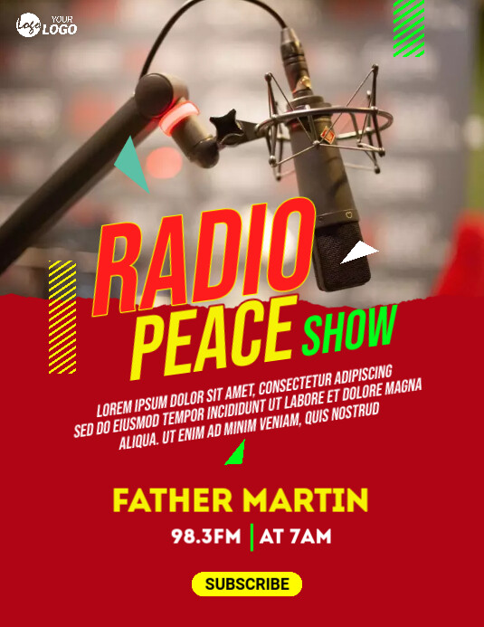 Radio Show Flyer Templat | PosterMyWall