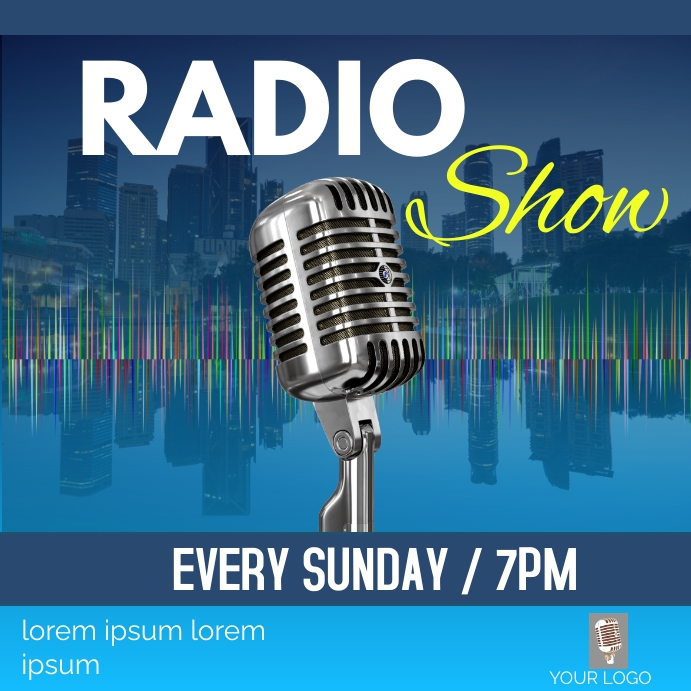 RADIO SHOW FLYER Template | PosterMyWall