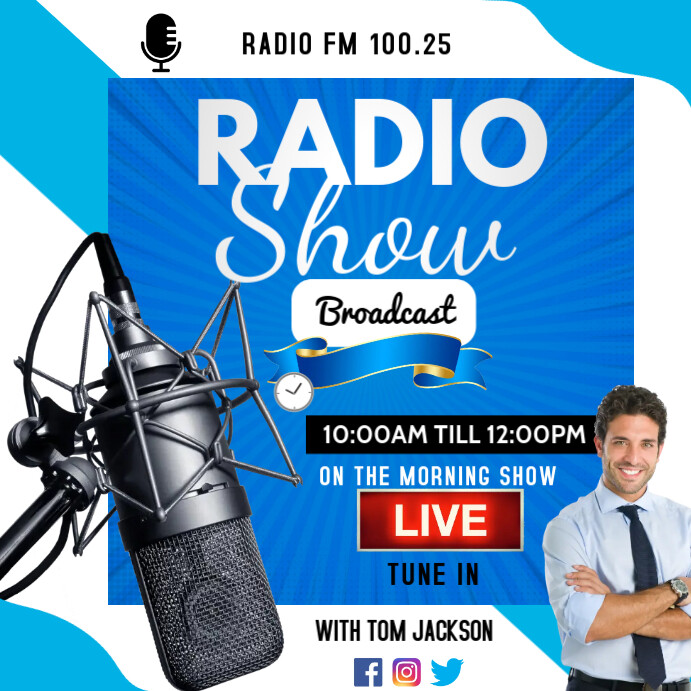 Radio Show Flyer Template | PosterMyWall