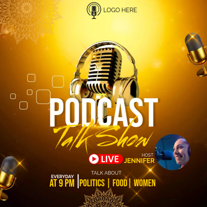 Copy Of RADIO SHOW PODCAST PosterMyWall copy-of-radio-show-podcast-postermywall