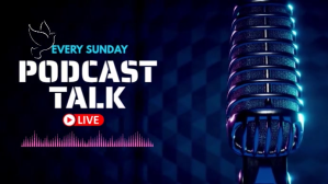 紫色 Podcast Promotion Ekran reklamowy Template