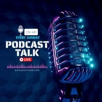 RADIO SHOW PODCAST VIDEO Instagram Post template