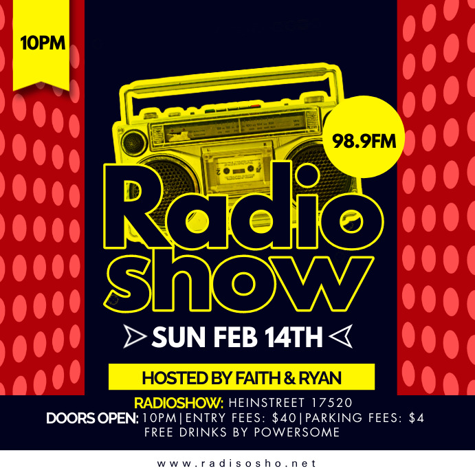 RADIO SHOW POSTER (2) template