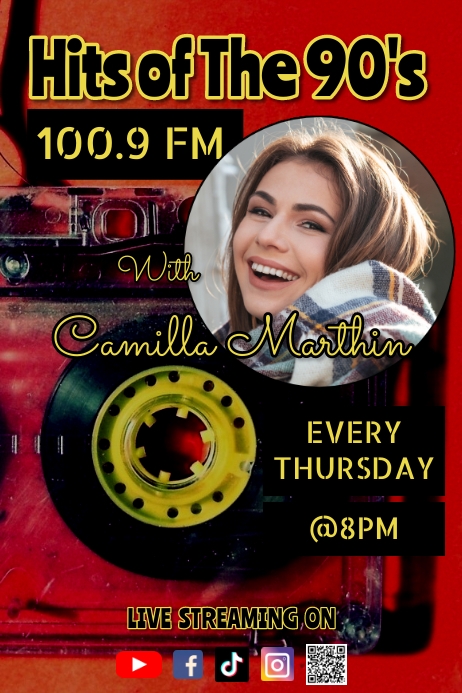 Radio Show Poster template