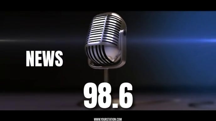 RADIO STATION Digital Display (16:9) template