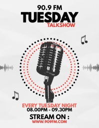 Radio Show Program Template | PosterMyWall