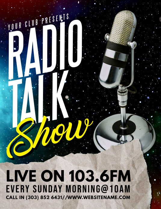 Radio Talk Show Flyer Template | PosterMyWall