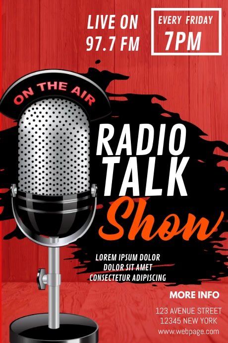 Radio Talk Show Flyer Template | PosterMyWall