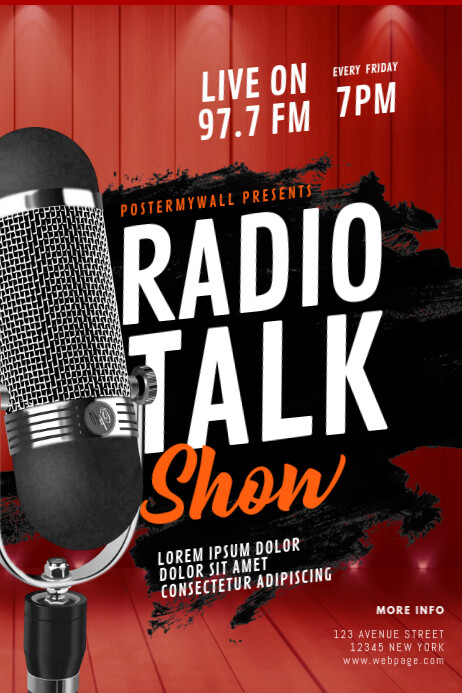 Radio Talk Show Flyer Template | PosterMyWall
