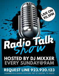 radio talk show poster template 61bd64581f49dbc5ad6479c8d30148cd