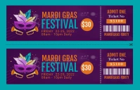 Raffle , lucky draw, movie tickets Tabloid template