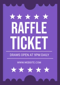 Raffle ads A3 template
