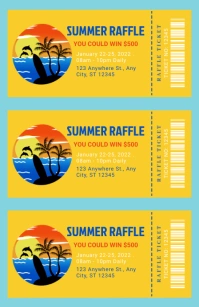 raffle contest, raffle, voucher Tabloid template