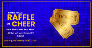 raffle contest, raffle, voucher Couverture d'événement Facebook template