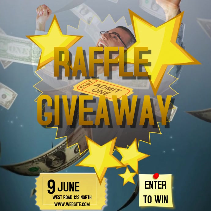RAFFLE CONTEST AD Template | PosterMyWall