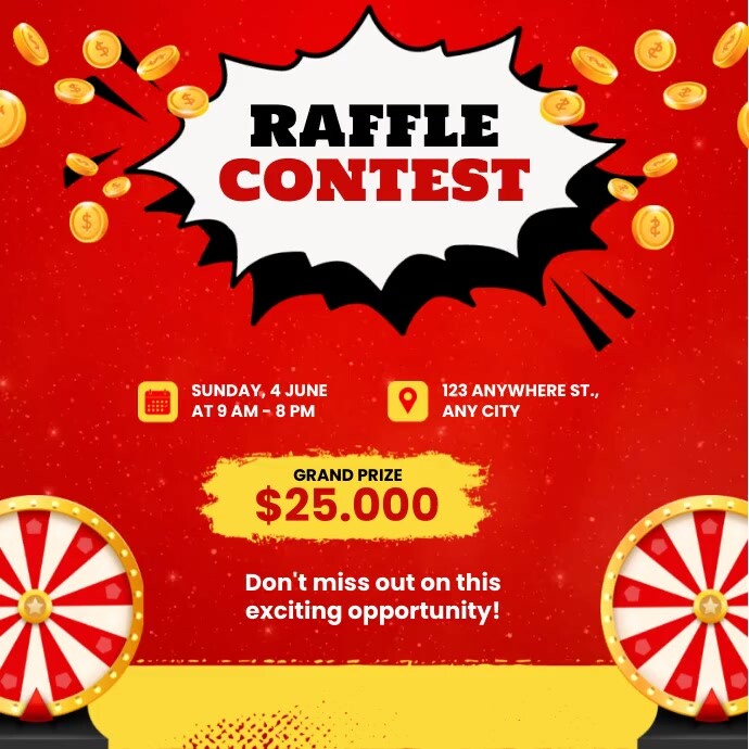 Raffle Contest Ads Template | PosterMyWall