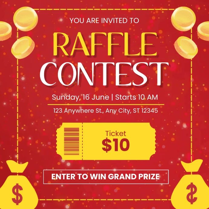 Raffle Contest Ads Template | PosterMyWall
