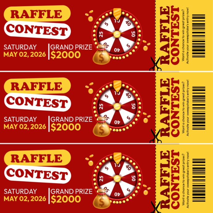 Laser Projector Raffle Ad Raffle Contest Ads Template | PosterMyWall