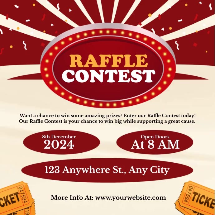 Raffle Contest Ads Template | PosterMyWall