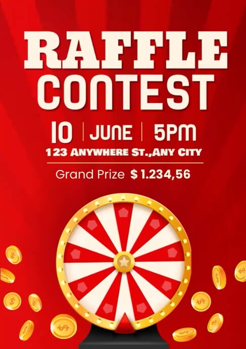 Plantilla de Raffle Contest Ads | PosterMyWall