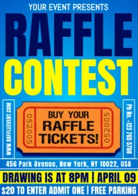 raffle contest A5 template