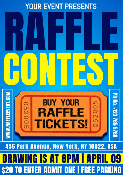 raffle contest Template | PosterMyWall