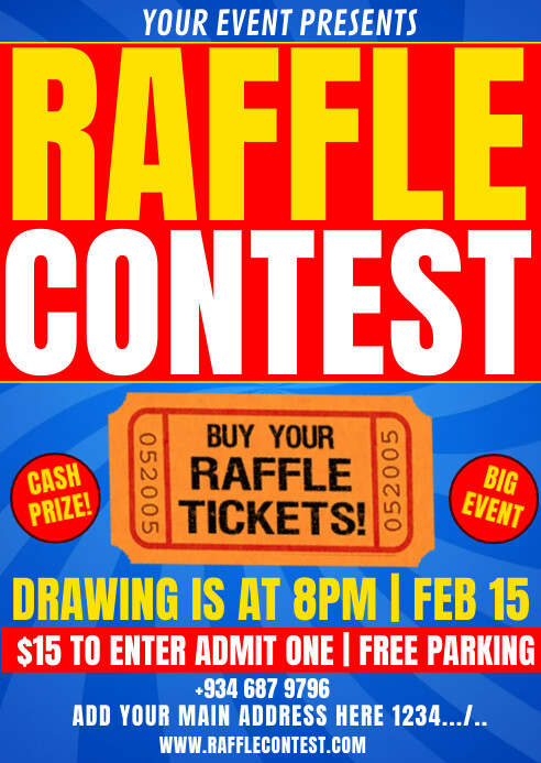 raffle contest Template | PosterMyWall